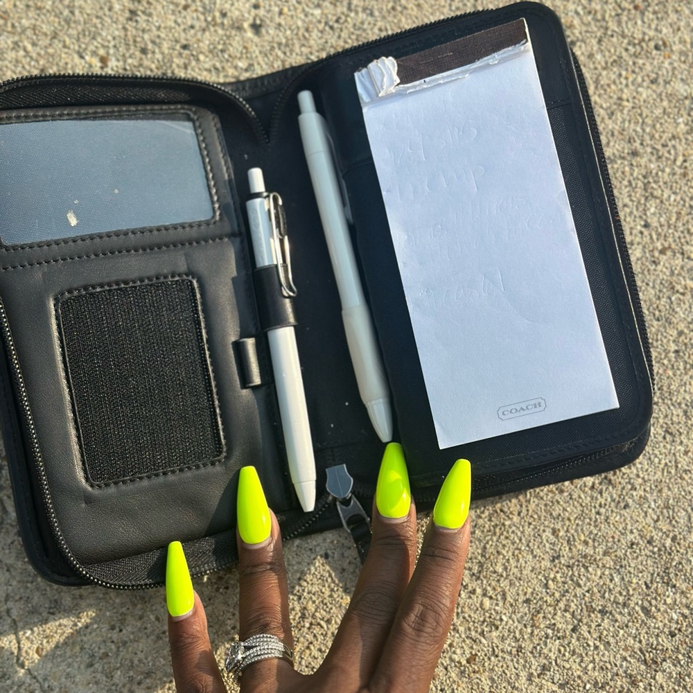 Coach Black Leather Zip Wallet - Picture 4 of 6